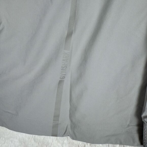 Gymshark Retake Crew Long Sleeve Shirt Taupe Grey Men's Size Small Nylon Gym - Picture 8 of 8